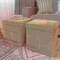 Hastings Home 2-Pack Folding Ottoman Cubes, Beige 410747ZTL - alternate 1